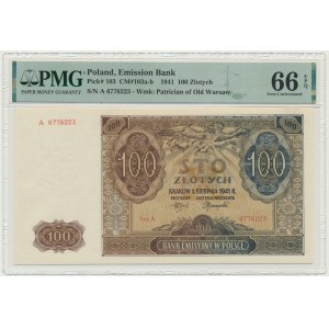 100 złotych 1941 - A - PMG 66 EPQ