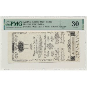 Rakousko, 2 guldenů 1800 - PMG 30