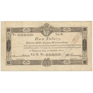 2 talary 1810 - Potocki - ze stemplem -