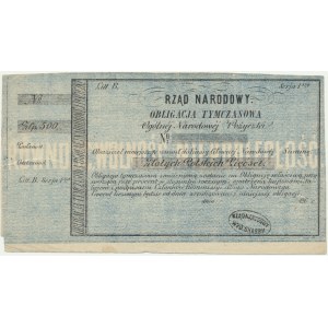 January Uprising, National Government, Provisional Bond of 500 zlotys 1863