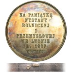 Galicia, Medal in Commemoration of the Agricultural and Industrial Exhibition in Lviv 1877 - VERY RARE, SILVER