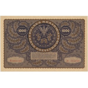 1,000 marks 1919 - III Series AX -.