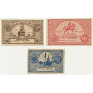 Set, 10-50 pennies 1924 (3 pieces).