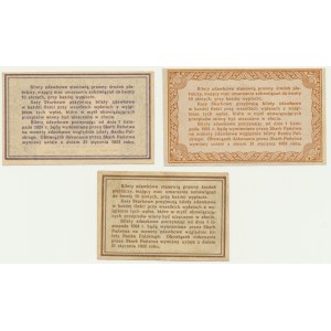 Set, 10-50 pennies 1924 (3 pieces).