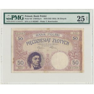 50 złotych 1919 - A.11 - PMG 25 NET