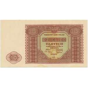 10 zlotých 1946 - krémový papír