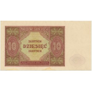 10 zlotých 1946 - krémový papír