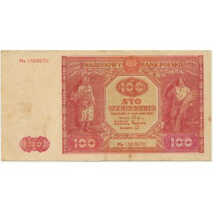 100 zloty 1946 - Mz - rara serie sostitutiva
