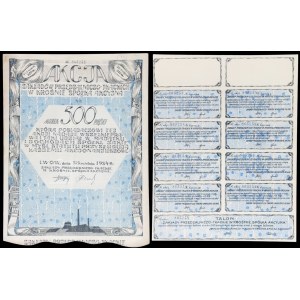 Zakłady Przędzalniczo-Tkackie w Krośnie S.A., 500 mkp 1924, Issue VI