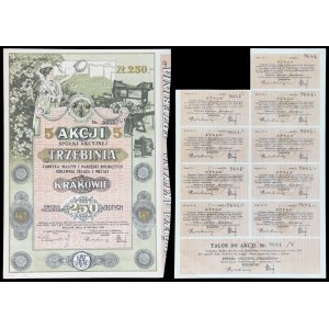 Trzebinia S.A. Fabryka Maszyn i Narzędzi Rolniczych Odlewnia Żelaza i Metali, 5 x 50 zł 1924
