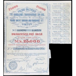 Polsko-Bałtyckie Towarzystwo Handlowo-Transportowe S.A., 25 x 1.000 mkp