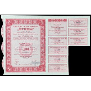 Towarzystwo Zakładów Chemicznych Strem S.A., 100 zł 1937