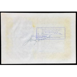 Hartwig Kantorowicz Successor Joint Stock Society, 100 zloty, Issue I
