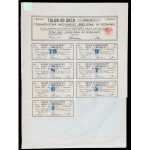 Underwear Joint Stock Society, 1,000 mkp, Issue I.