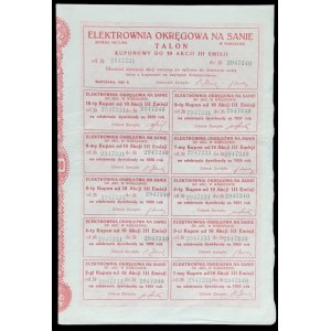 District Power Plant on the San River, 10 x 1,000 mkp 1923, Issue III