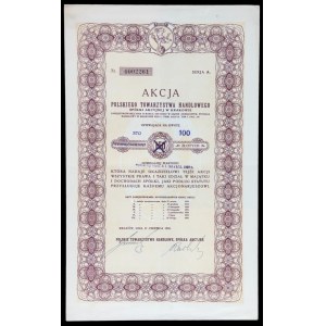 Polskie Towarzystwo Handlowe S.A., 150 zł 1932, przestemplowana na 100 zł