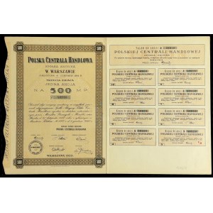 Polska Centrala Handlowa S.A., 500 mkp 1922, Issue III