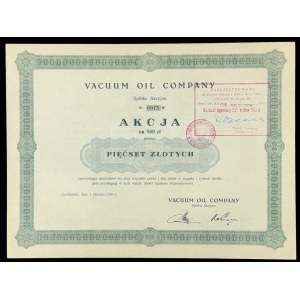 Vacuum Oil Company S.A., 500 zł 1930