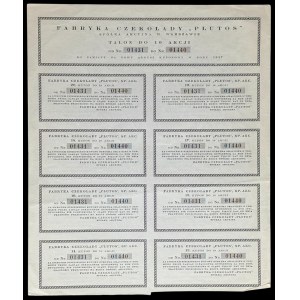 Fabryka Czekolady Plutos S.A., 10 x 100 zloty 1926, Édition I - CUPBOX