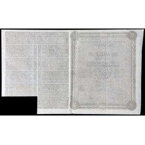Towarzystwo Akcyjne Fabryki Cukru i Rafinerii Michałów, 25 x 500 mkp 1923, Emisja V