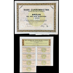 Bank Cukrownictwa S.A., PLN 100 1930, Issue VI