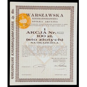 Warszawska Kinematograficzna S.A., 100 zł