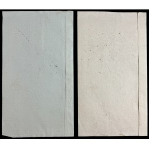 Paper (2 cards) with filigree of the REINERZ paper mill - DUSZNIKI