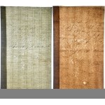Paper (2 cards) with filigree of the REINERZ paper mill - DUSZNIKI
