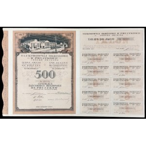 Elektrownia Okręgowa w Pruszkowie S.A., 500 mkp 1921, Emisja III