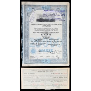 Towarzystwo Górniczo-Przemysłowe Saturn S.A., 10 x 2.500 mkp 1921