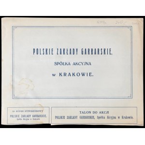 Polskie Zakłady Garbarskie S.A., 25 x 500 mkp 1921