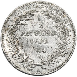 Germany, German New Guinea, Wilhelm II, 1/2 Mark Berlin 1894 A