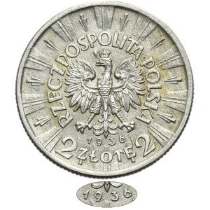 Pilsudski, 2 zloty 1936 - RARE