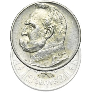 Pilsudski, 2 zloty 1936 - RARE