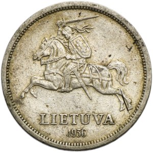 Lithuania, Republic, 5 Litai Kaunas 1936