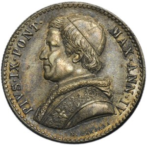 Papal State, Vatican, Pius IX, 20 Baiocchi Rome 1850 R
