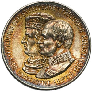 Germany, Saxony, Friedrich August III, 2 Mark Muldenhütten 1909