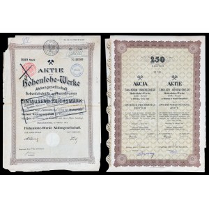 Hohenlohe-Werke S.A., set of 2 shares.