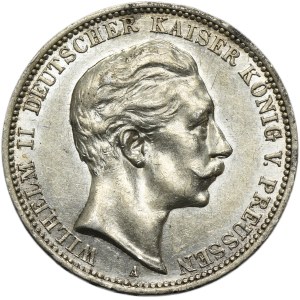 Germany, Kingdom of Prussia, Wilhelm II, 3 Mark Berlin 1912 A