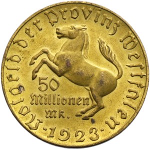 Germany, Westfalen, 50.000.000 Mark 1923