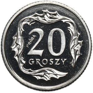 Campione di nichel, 20 centesimi 1990