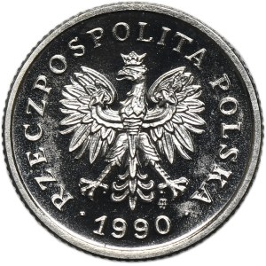 Campione di nichel, 20 centesimi 1990
