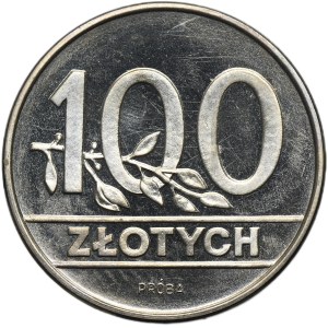 PRÓBA NIKIEL, 100 złotych 1990