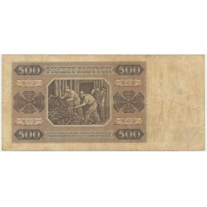 500 zloty 1948 - A - RARE.