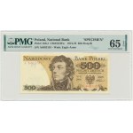 500 złotych 1974 - A 8483191 - SPECIMEN tylko na rewersie - PMG 65 EPQ - RZADKOŚĆ - numeracja bieżąca