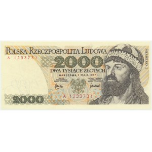 2,000 zloty 1977 - A - first series