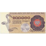 200,000 zl 1989 - R 0000840 - low serial number -.