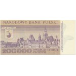 200,000 zl 1989 - R 0000840 - low serial number -.