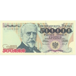 500,000 zloty 1993 - L -.