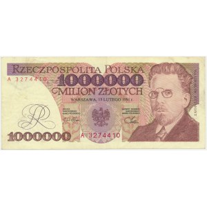 1 million zloty 1991 - A - first series